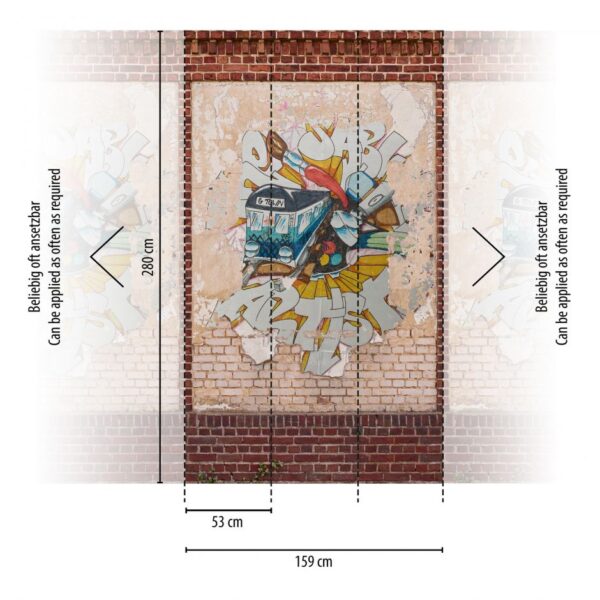 POSTER MURAL REF = 392401 ; DIMENSIONS = 159 CM X 280 CM