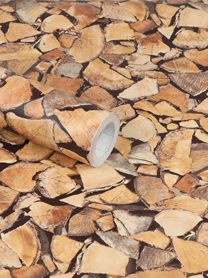 Papier peint effet bois