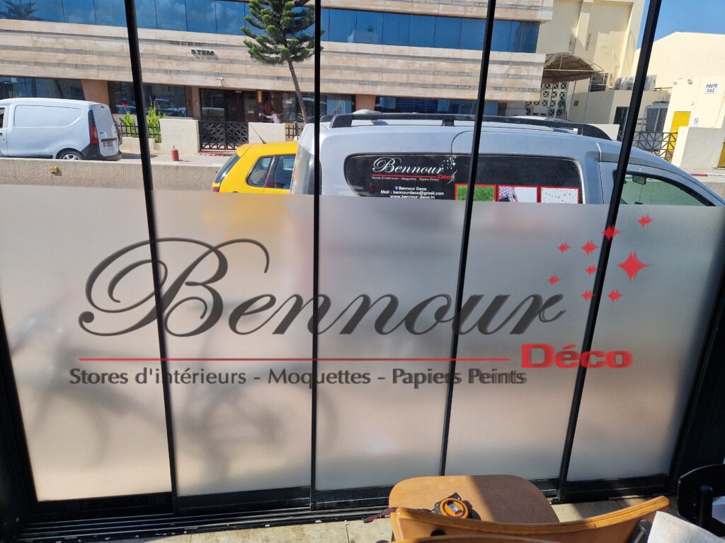 Film sablée adhésif vitres