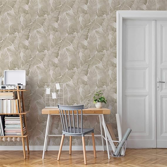 Papier peint posé dans un salon