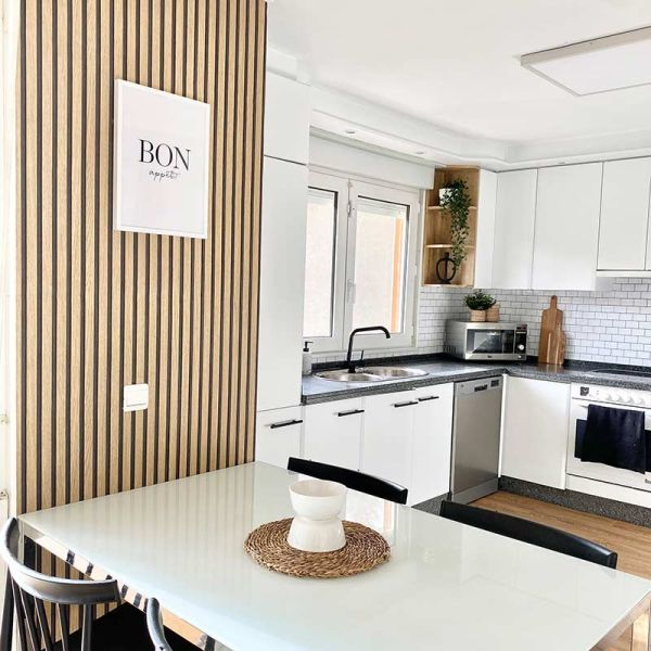 Photo papier peint effet bois moderne