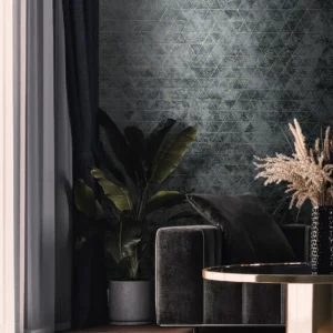 Papier moderne noir posé dans un salon ville