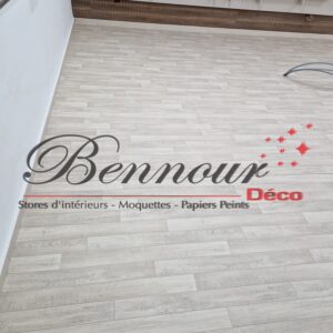 Photo moquette pvc effet bois