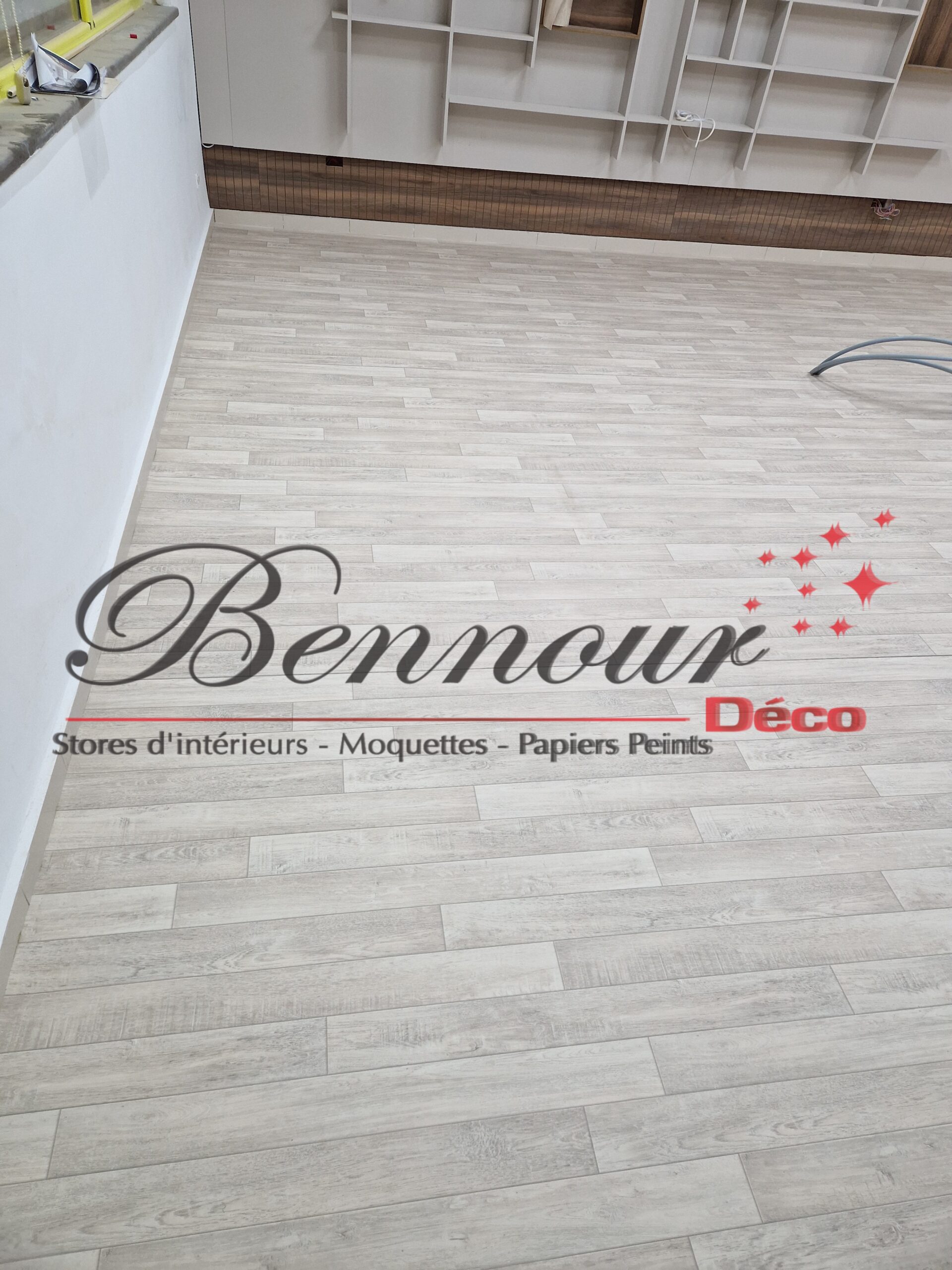 Photo moquette pvc effet bois