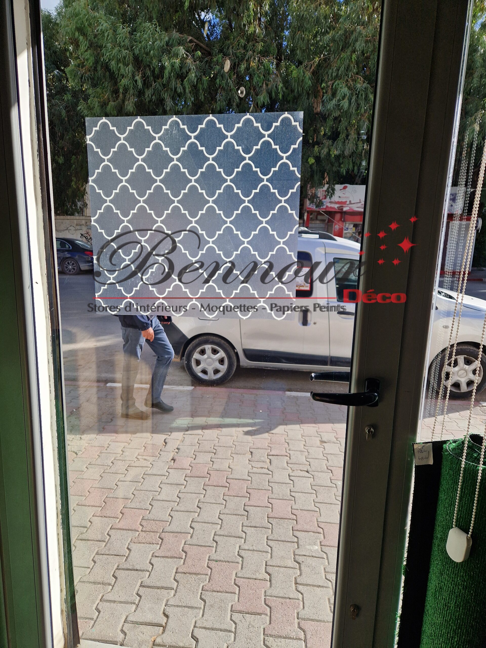 Film sablé décoré posé par Bennour Deco