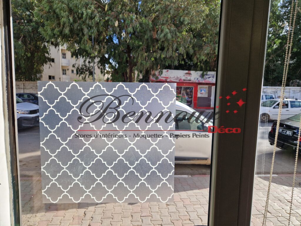 Film adhésif vitre motif arabesque