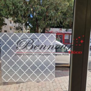 Film adhésif vitre motif arabesque