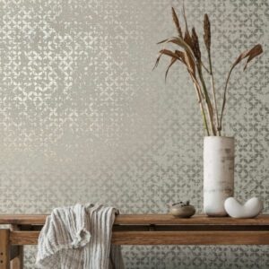 Papier peint moderne posé dans un salon