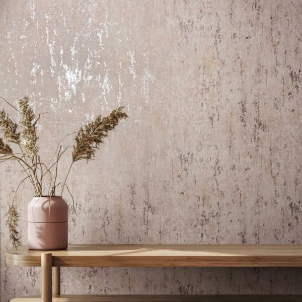 Papier peint moderne posé dans un salon