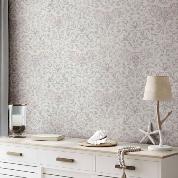 Papier peint moderne posé dans un salon