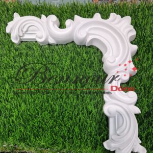 Motif coin moulure compatible avec moulure 4 cm bombage au milieu