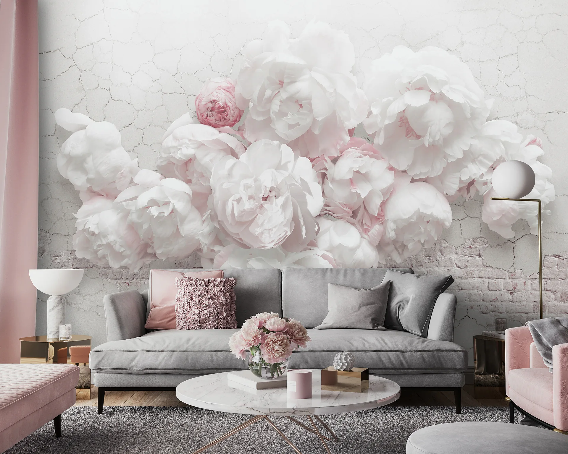 Poster mural theme floral