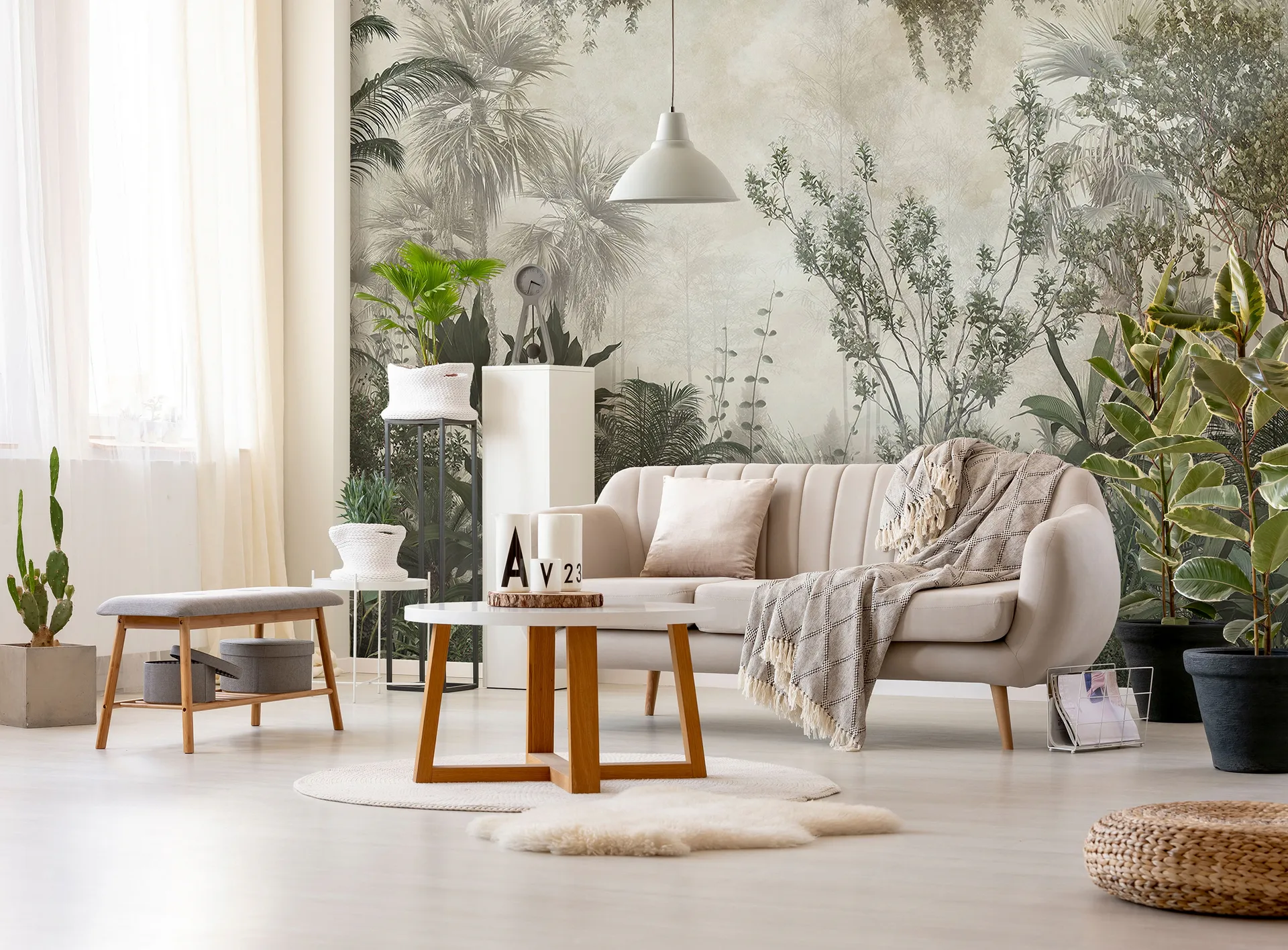 Poster mural theme nature disponible chez Bennour Deco