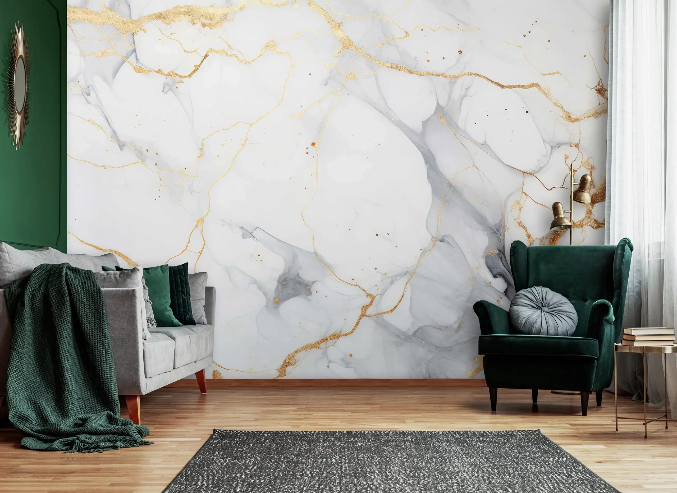 Poster mural motif marbre