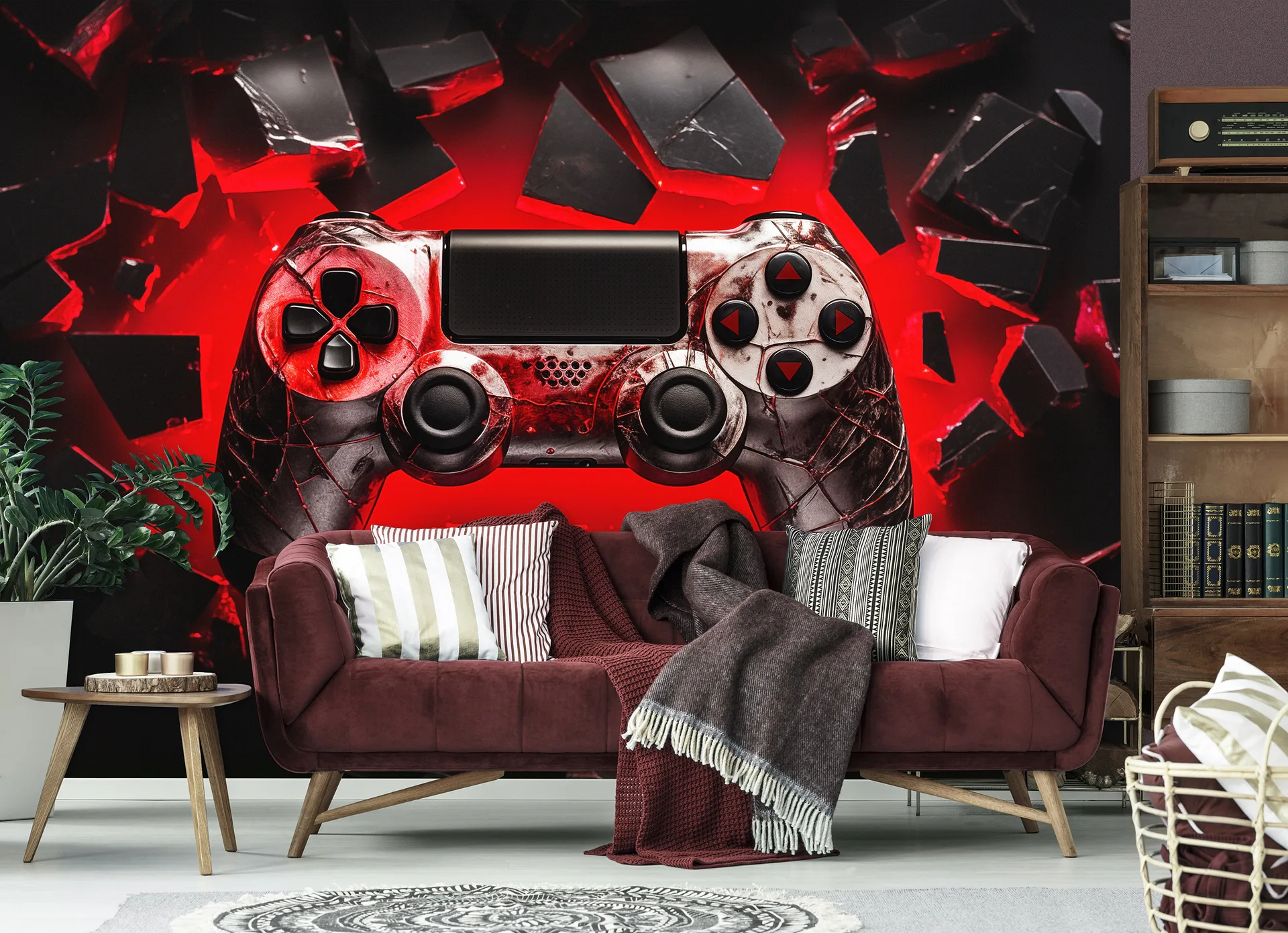 Poster mural theme manette de jeu chez Bennour Deco