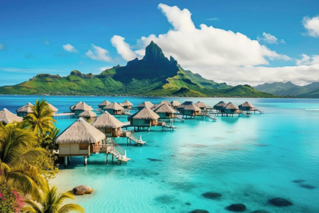 Poster mural theme ile paradisiaque disponible chez Bennour Deco