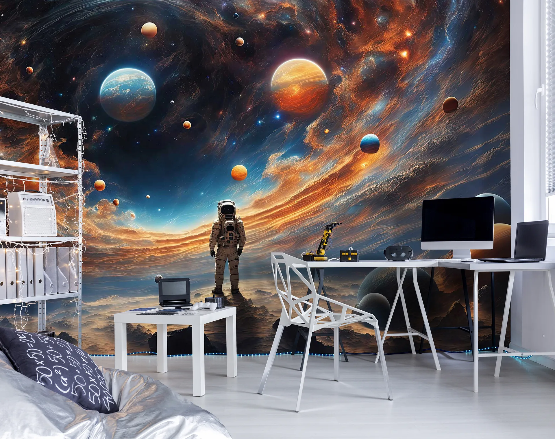 Poster mural theme espace de l'univers
