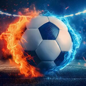 Poster mural theme football