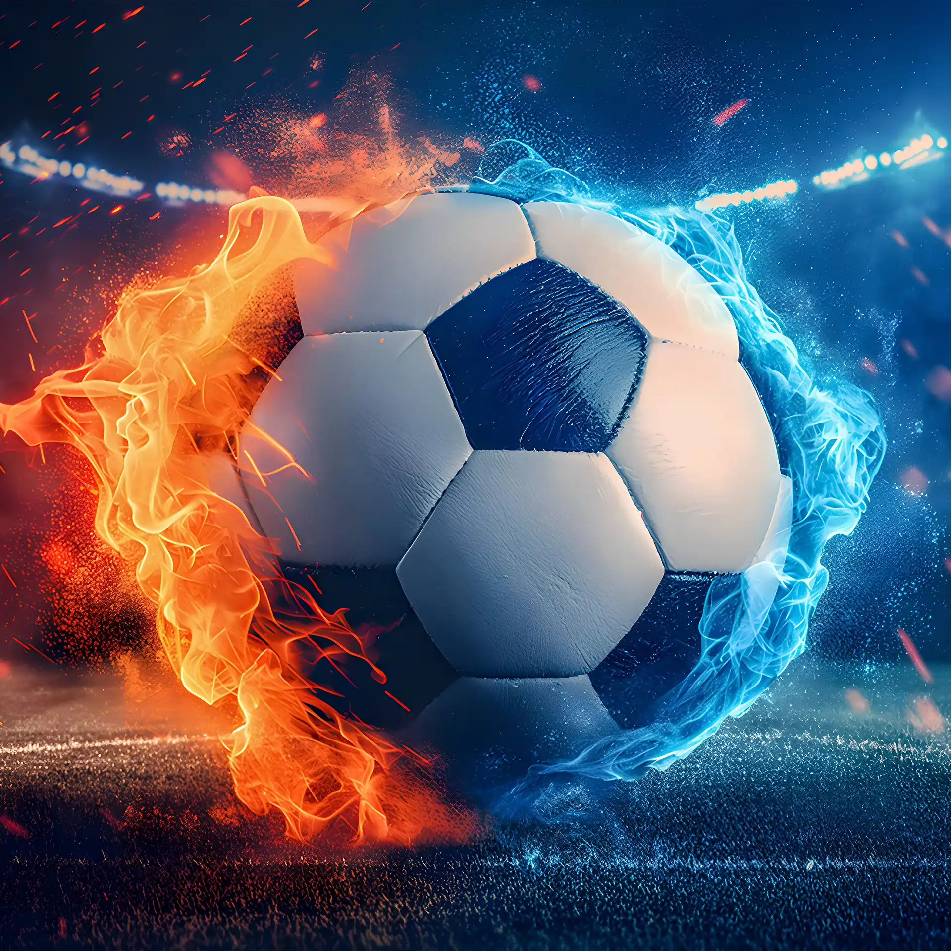 Poster mural theme football