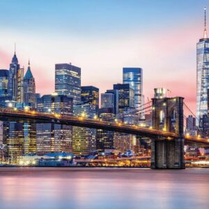 Poster mural theme grande ville moderne