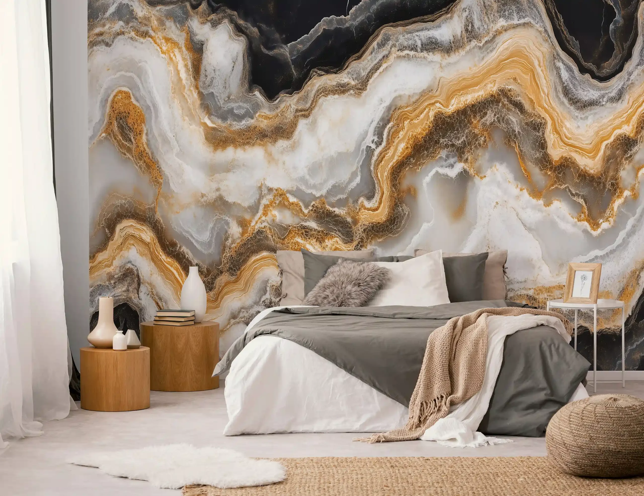 Poster mural motif marbre
