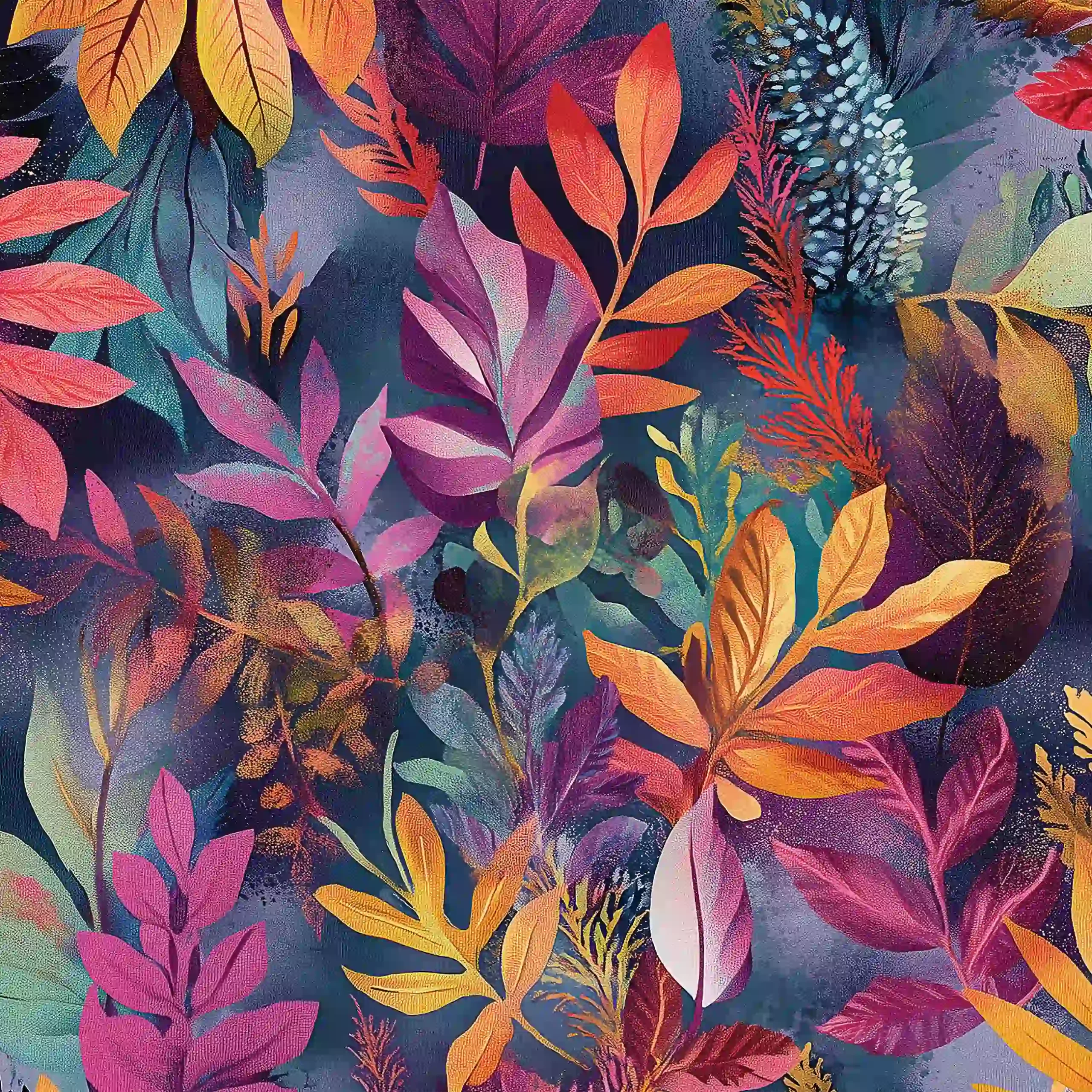 Poster mural theme florale