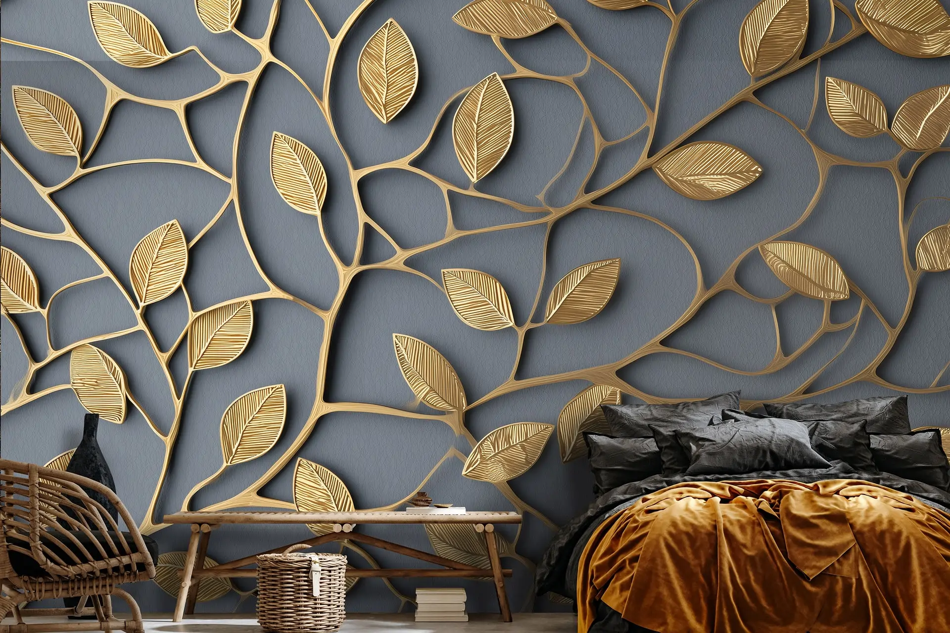 Poster mural theme florale