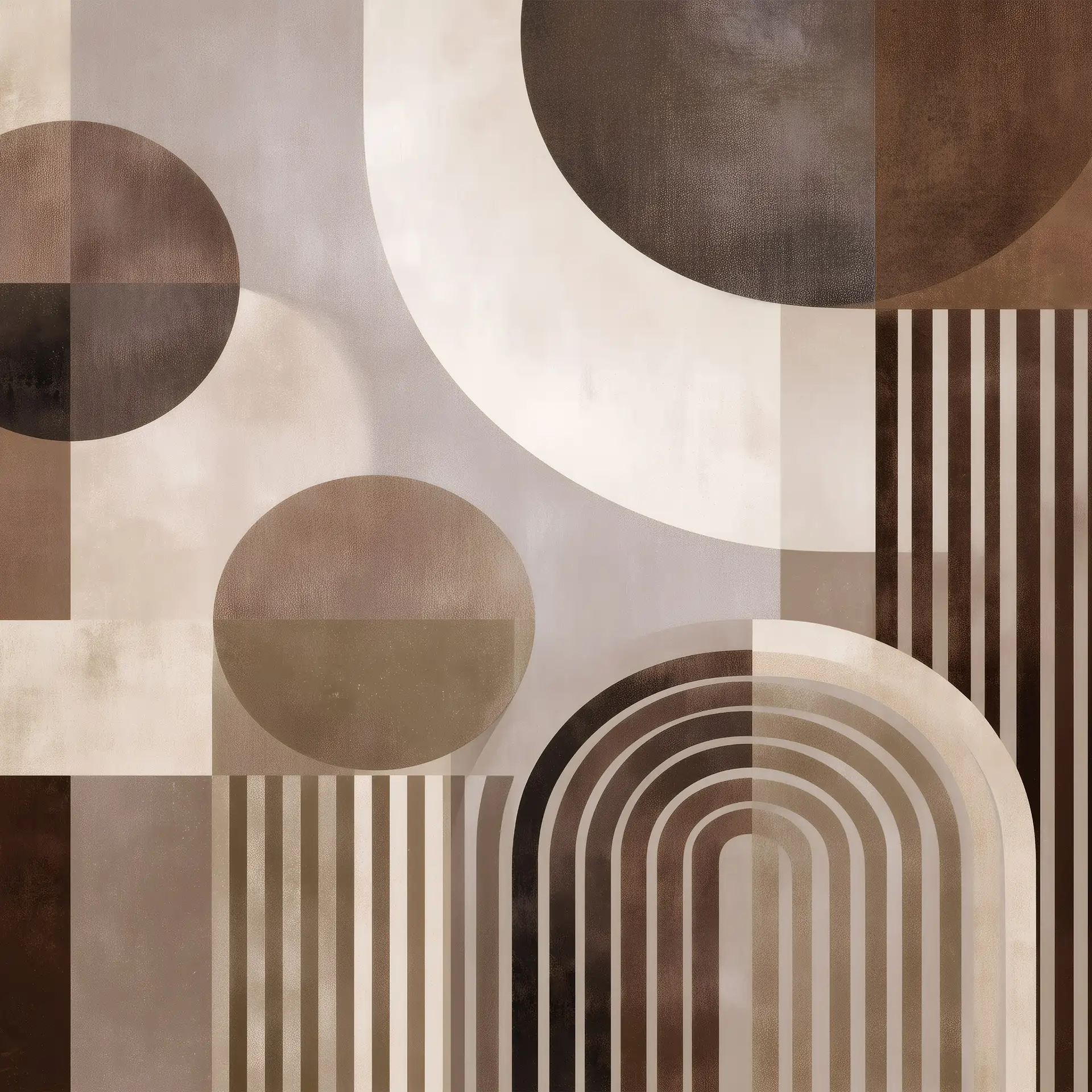 Poster mural motif geométrique