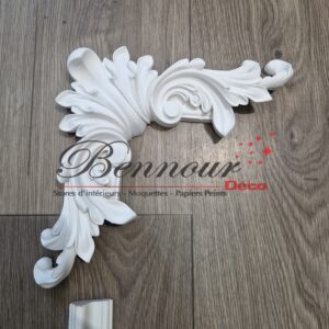 Motif coin moulures compatible avec moulure 2,5 cm et 3 cm bombage à coté