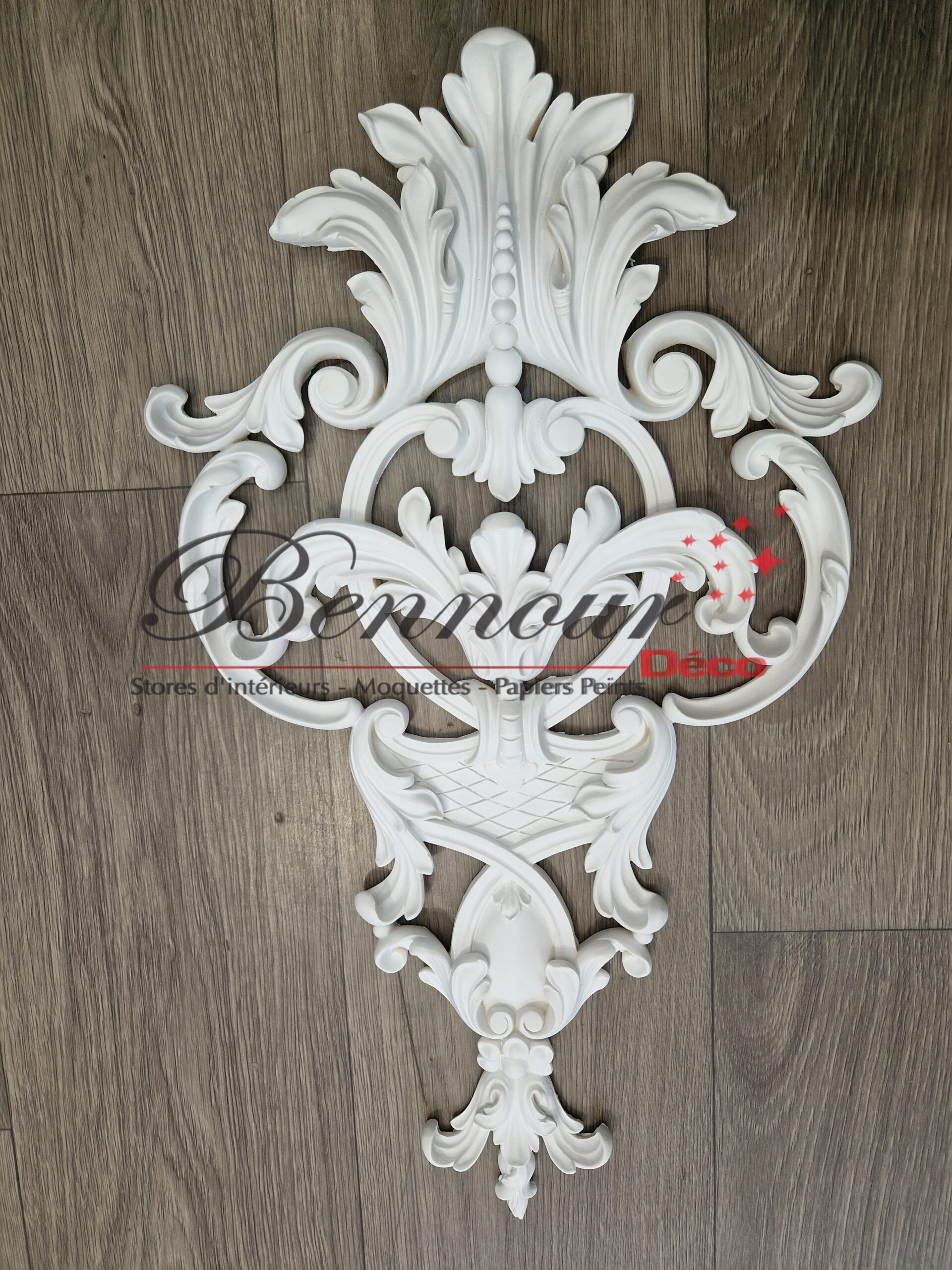 Motif decor moulure au centre de cadre