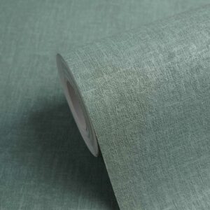 Papier peint intissé bleu effet tissu