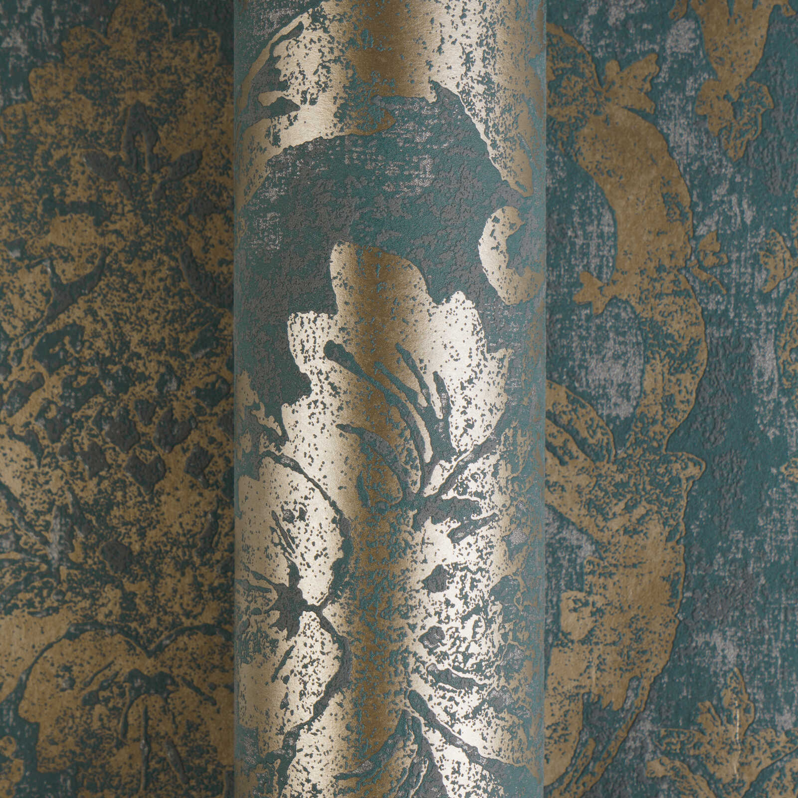 PAPIER PEINT REF = 790192(4) Papier peint effet baroque bleu pour sejours et chambres à coucher