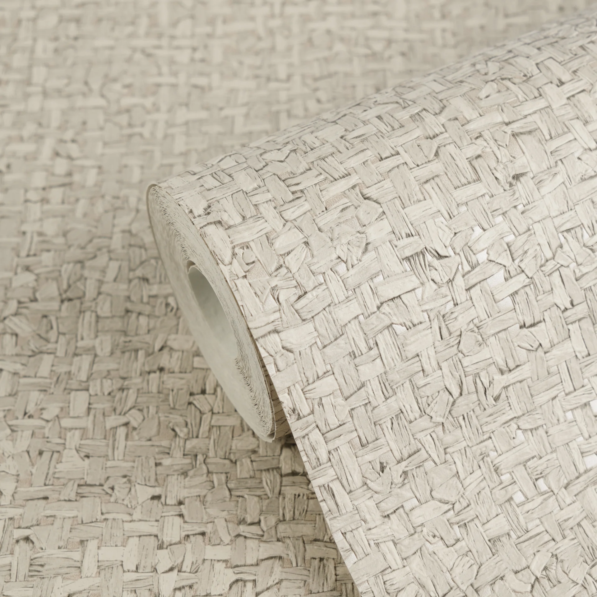 Papier peint intissé beige pour chambres et salon moderne