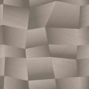 Papier peint motif géométrique gris pour chambres et salon modernes