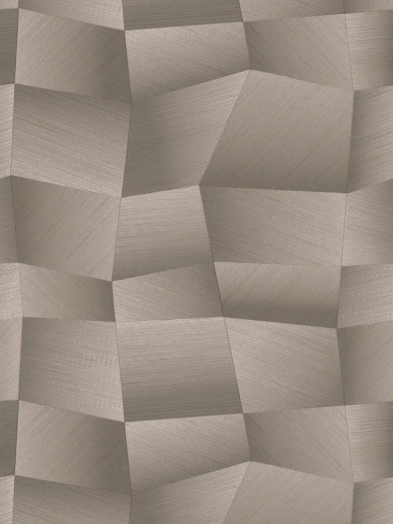Papier peint motif géométrique gris pour chambres et salon modernes
