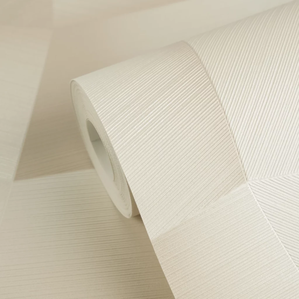 Papier peint motifs géométrique beige pour chambres et salons