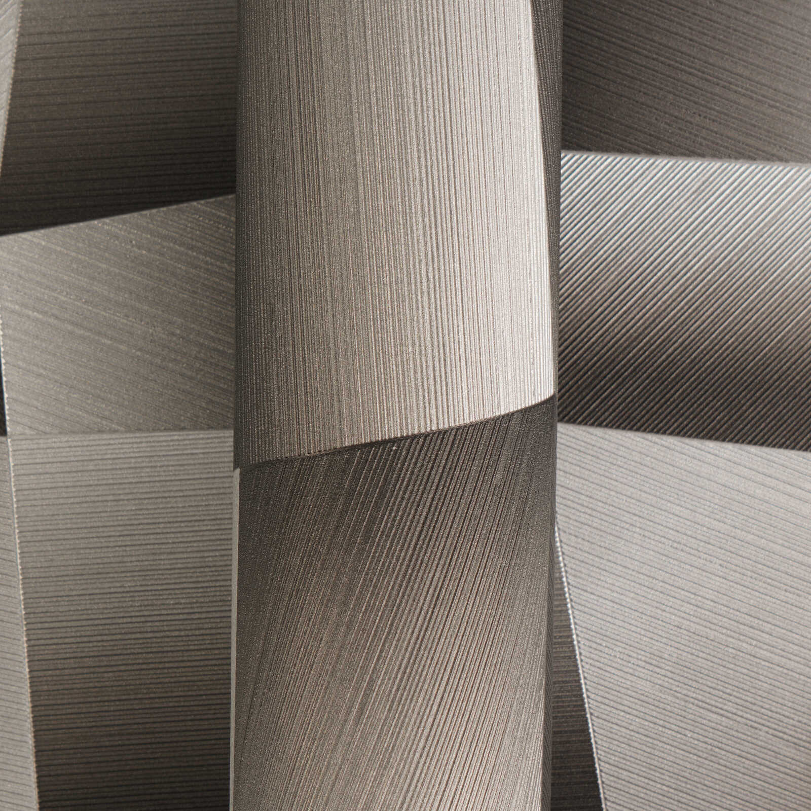 PAPIER PEINT REF = 791975(2) Papier peint motif géométrique gris foncé pour chambres et salons