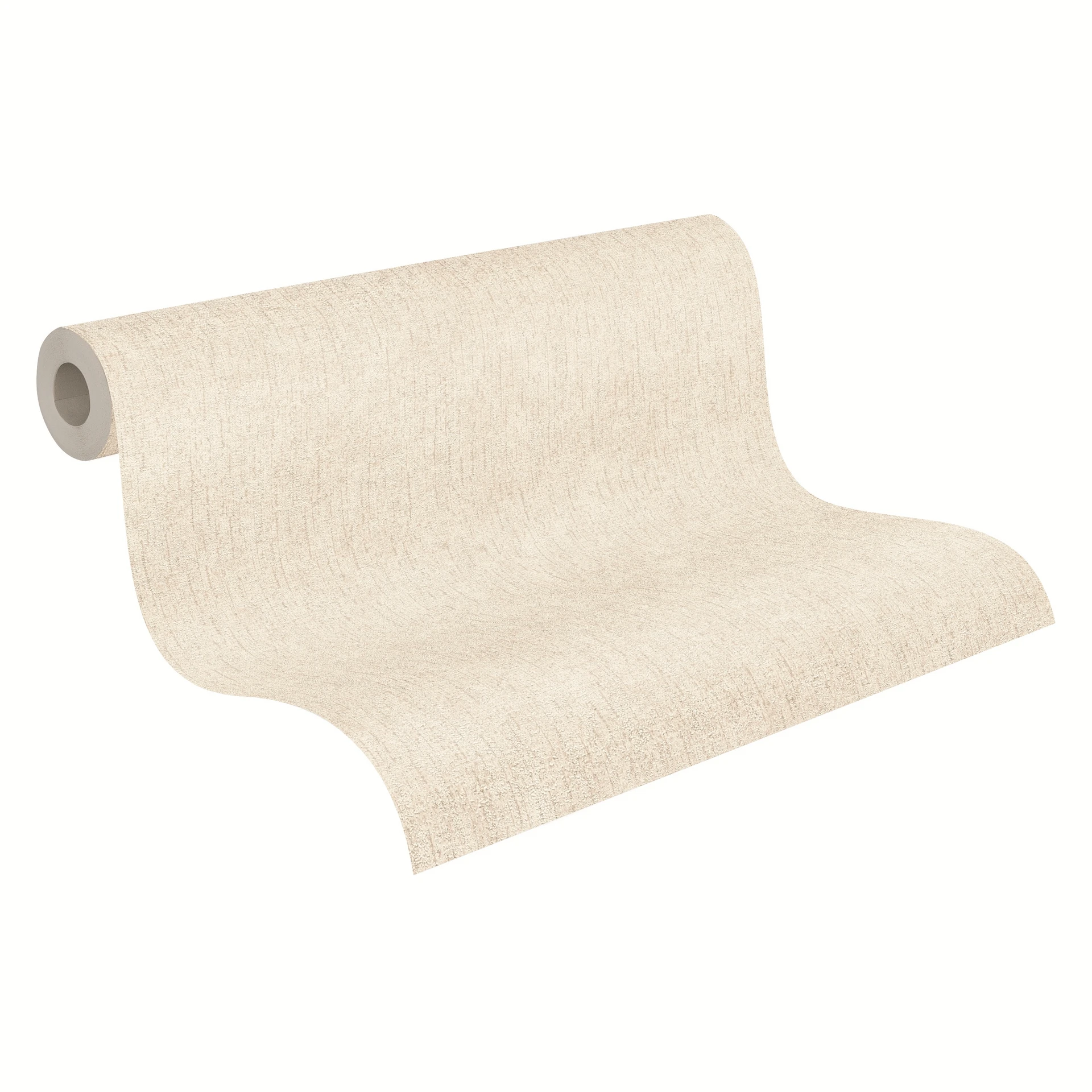 PAPIER PEINT REF = 792011(3) papier effet tissus beige clair pour chambre et salon modernes